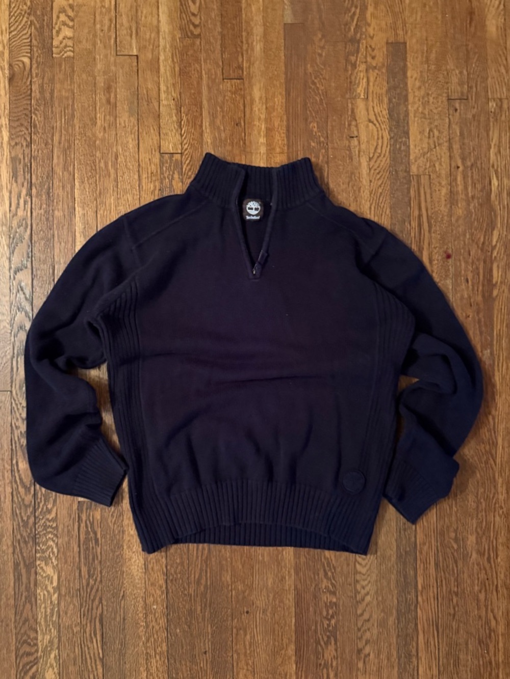 Timberland Black Quarter-Zip Sweater